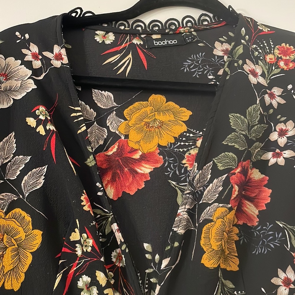 Floral button down Maxi - Picture 2 of 3